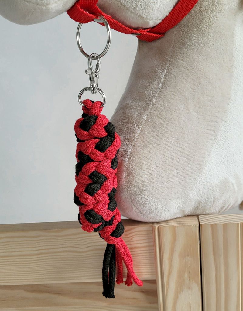 Hobby Horse Anbindeleine - schwarz und rot