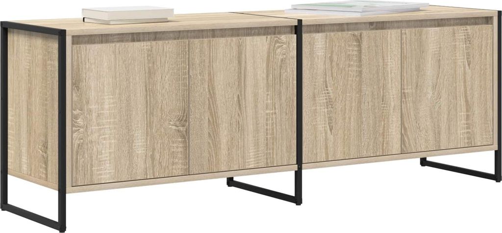 “2026 Modern“ TV-Schränk Sonoma 140 x 36 x 49,5cm Holzwerkstoff - Designermöbel 938949 - TV-Schränke