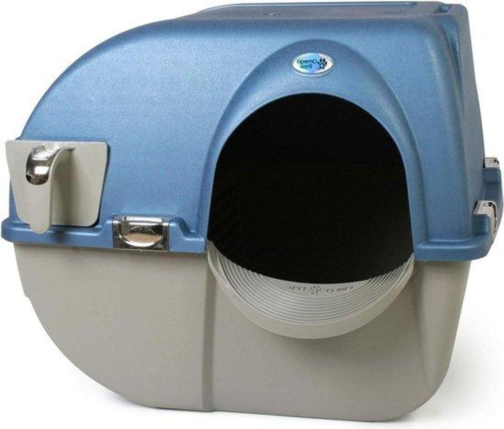Automatische Kattenbak Blauw, Uitschuifbare Lade, Selbstreinigend