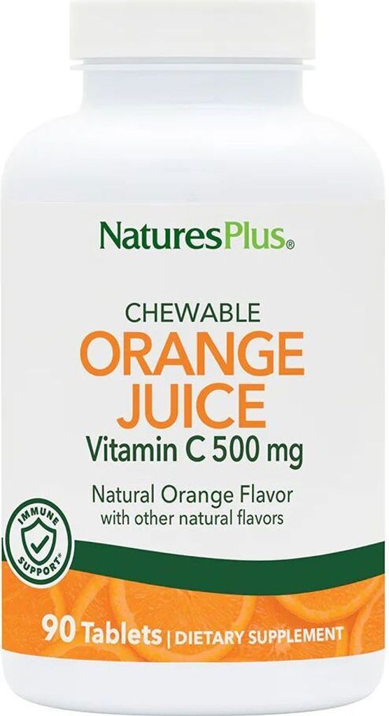 Natures Plus Orange Juice 500 mg mit Vitamin C-90 Tabletten