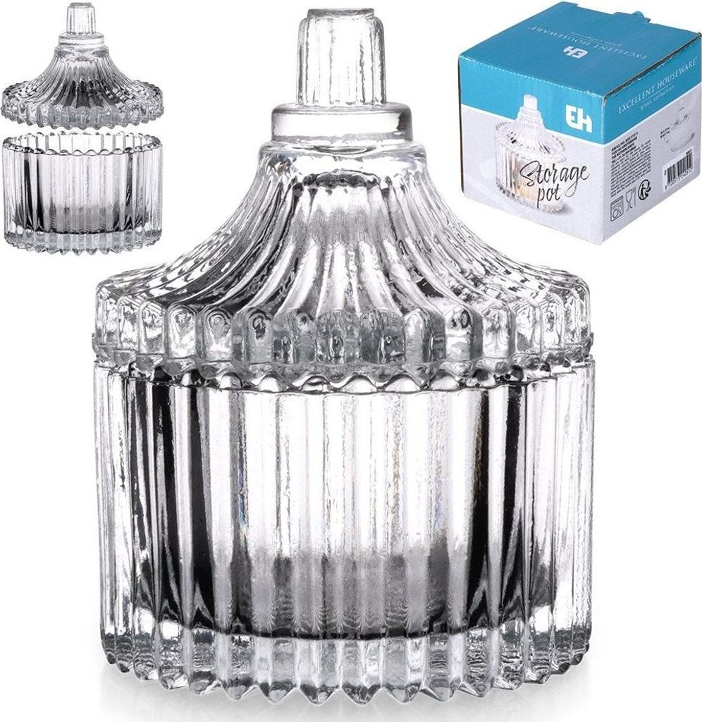 Zuckerdose Glas Zuckerdose Zuckerbehälter klein 80ml EXCELLENT HOUSEWARE 139430