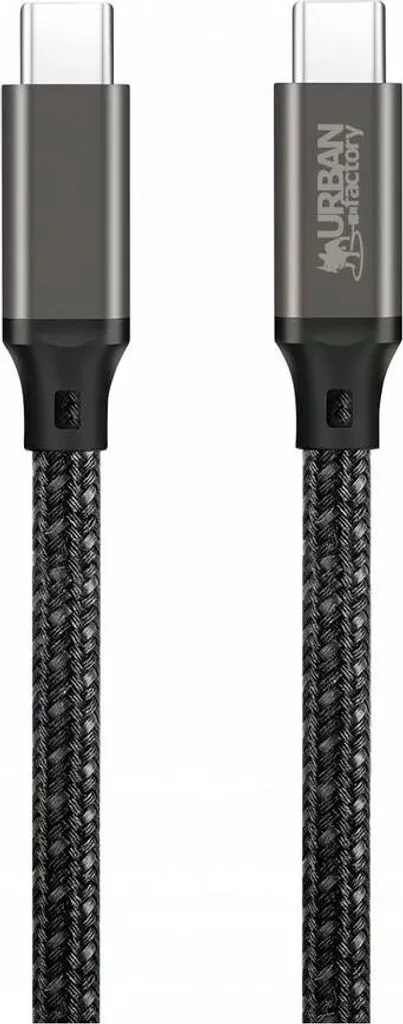 Câble USB 2 Mètres Urban Factory CAB04UF - Connecteurs Renforcés Gris Pro