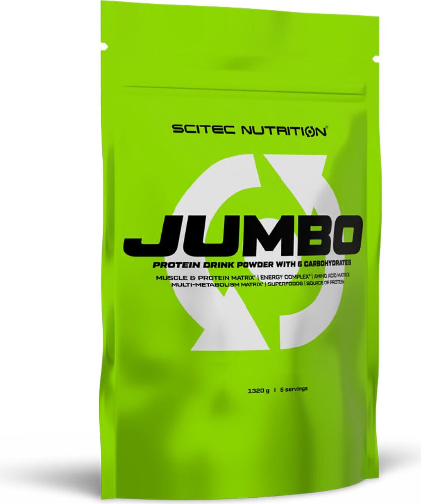 Scitec Nutrition Jumbo 1320 g Vanille / Weight Gainer / Hochkalorischer Gainer mit Kreatin und Aminosäuren