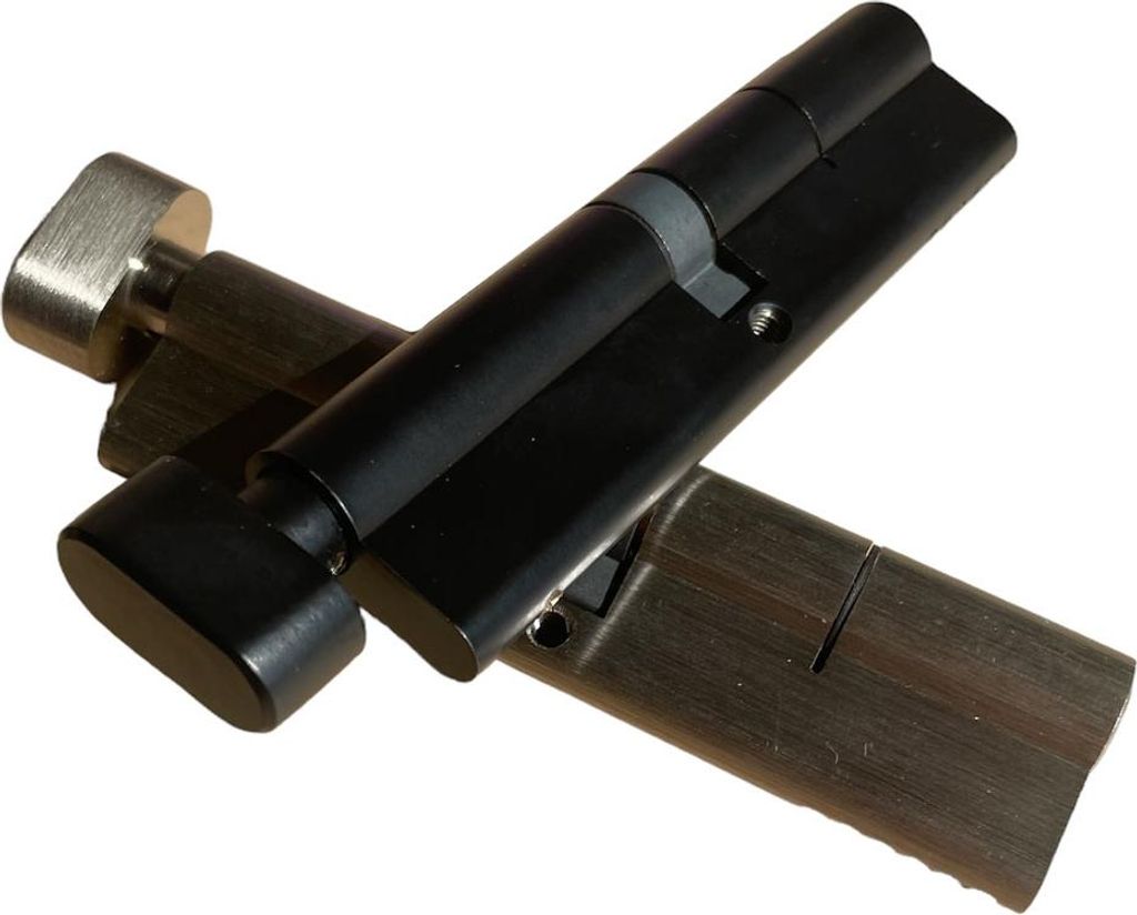 BOT Zylindereinsatz 60+60 mm mit Knauf silber