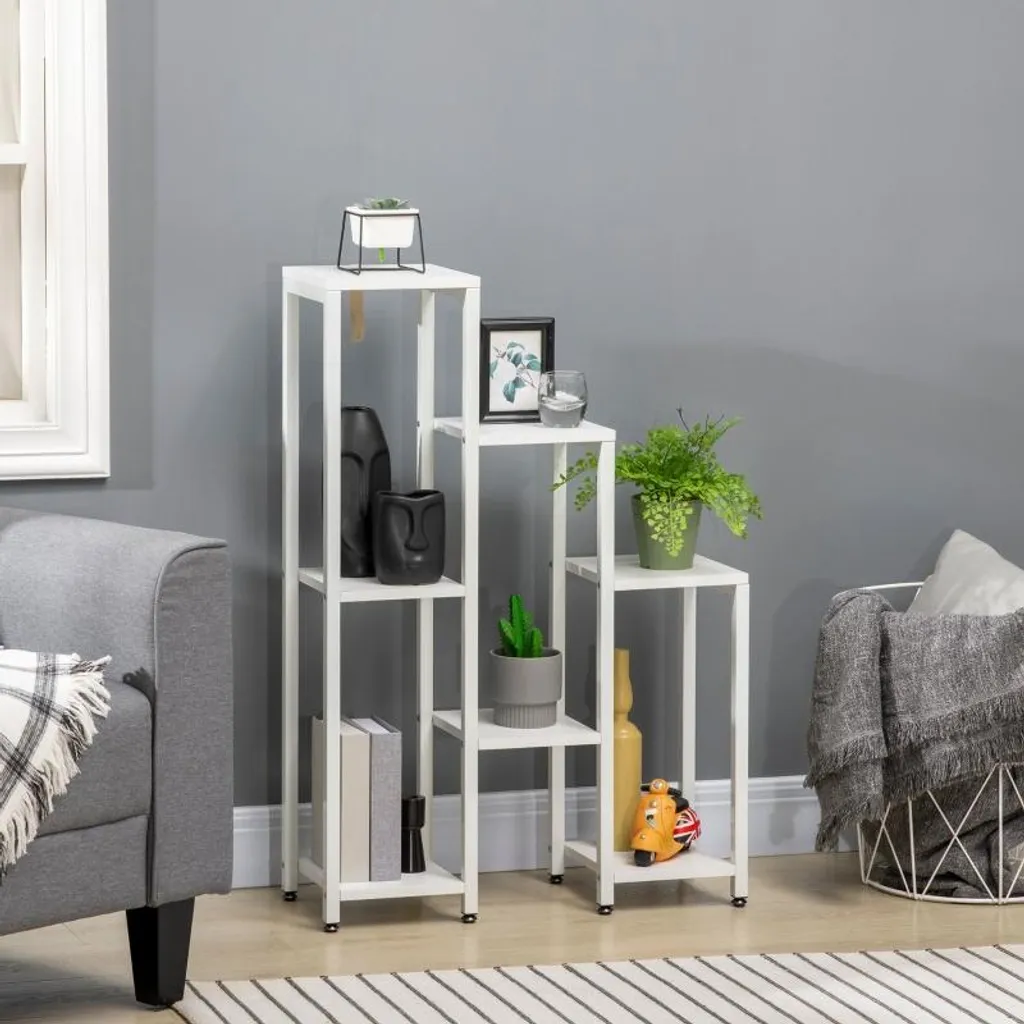 Support à Fleurs Intérieur et Extérieur Blanc pour Jardin Vertical 7