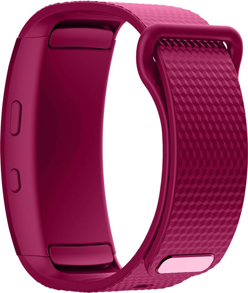 Sport Armband LARGE für Samsung Gear Fit 2 / Pro Band Armband Silikon LILA kompatibel mit SM-R360 / Fit 2 Pro SM-R365 Ersatz