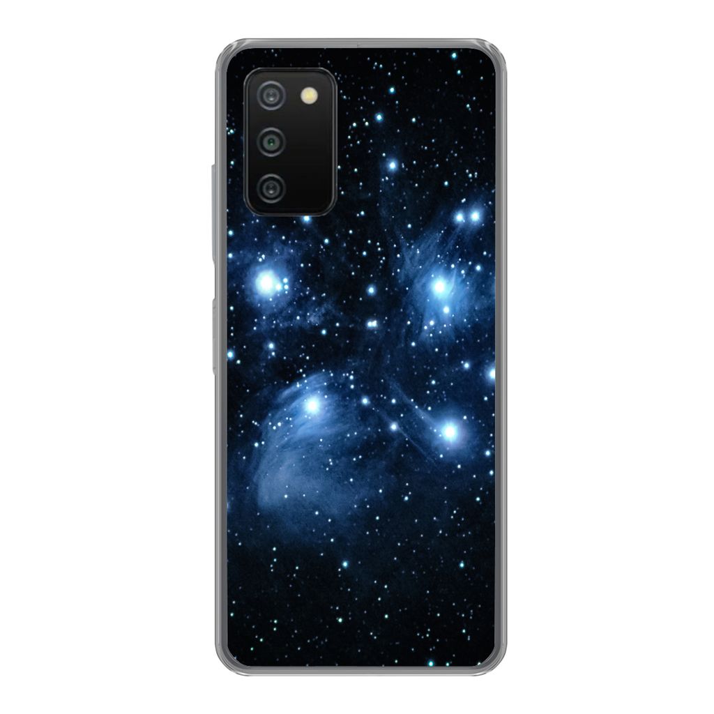 MuchoWow Handyhülle Schutzhülle Hülle für Samsung Galaxy A03s Universum - Planeten - Sterne - Jungen - Mädchen - Kinder Silikon Softcase Han...
