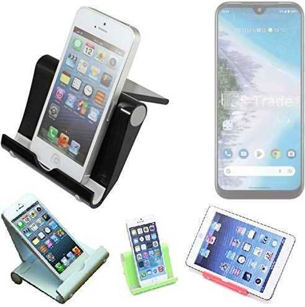 K-S-Trade Handy-Ständer kompatibel mit Kyocera Android One S10 faltbarer Tischständer Smartphone Tablet Halterung Reise