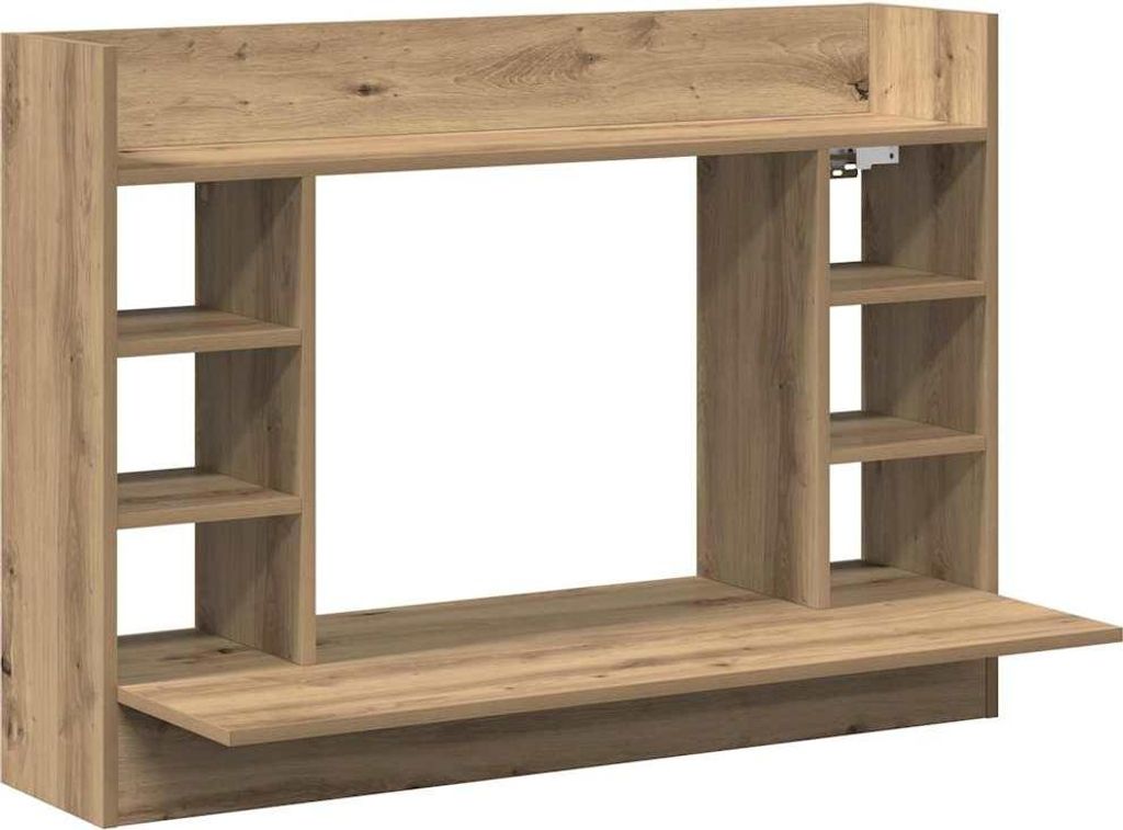 vidaXL Table murale Chêne Artisan 105 x 48 x 75 cm Bois Image du produit 