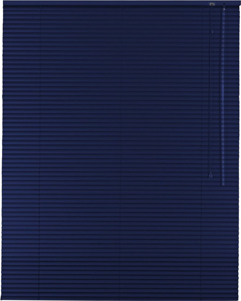 Alu Jalousie Aluminiumjalousie 205 x 170 cm dunkelblau Rollo Jalousette Bedienseite rechts