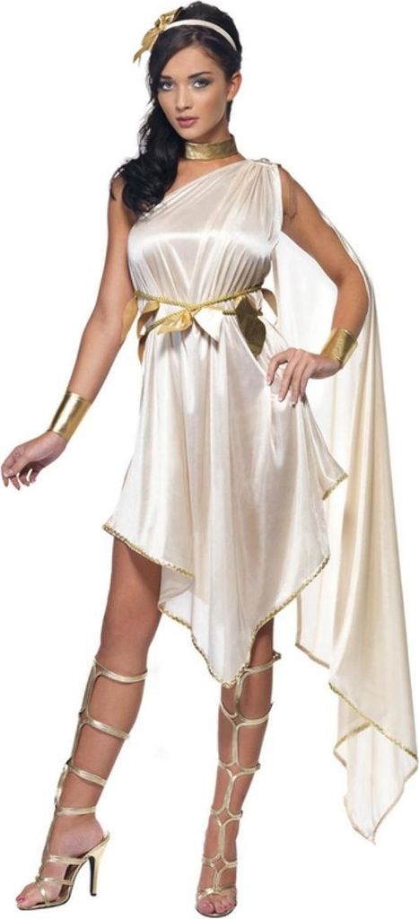 Fever - "Goddess" Kostüm Set für Damen SM583 (L) (Weiß)