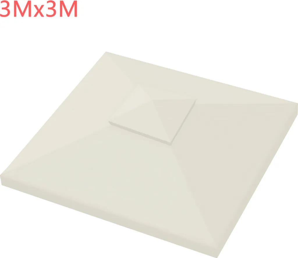 Jopassy telo di ricambio protezione solare tetto estrattore PA telo di ricambio tetto padiglione 3x3M Beige