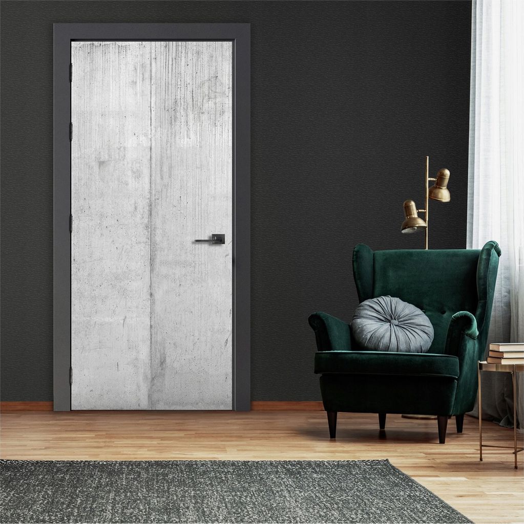 Türtapete Betonoptik Loft  - 91x211 cm einteilig - Vlies Produktbild 
