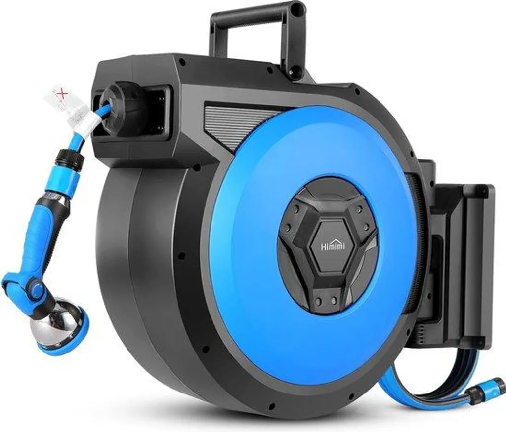 Tuyau d'arrosage de 23m anti-torsion avec pistolet 8 en 1 rétractable