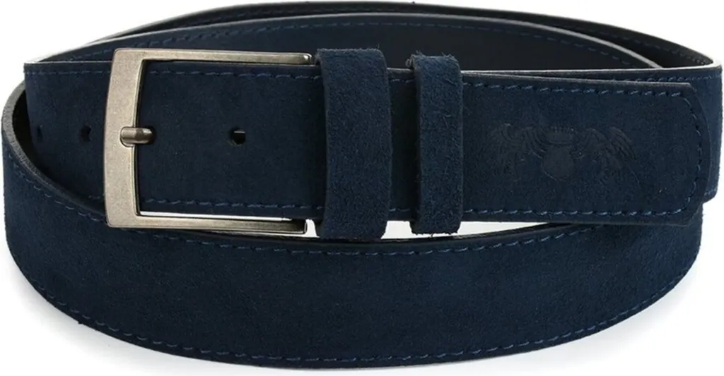Ceinture classique en cuir véritable noir Beltimore A87110 pour costume