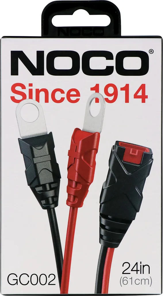 Confezione da 2 cavi M10 da 45,7 cm compatibili con NOCO GC008 X-Connect, Genius Smart caricabatterie estensione occhiello terminale accessorio