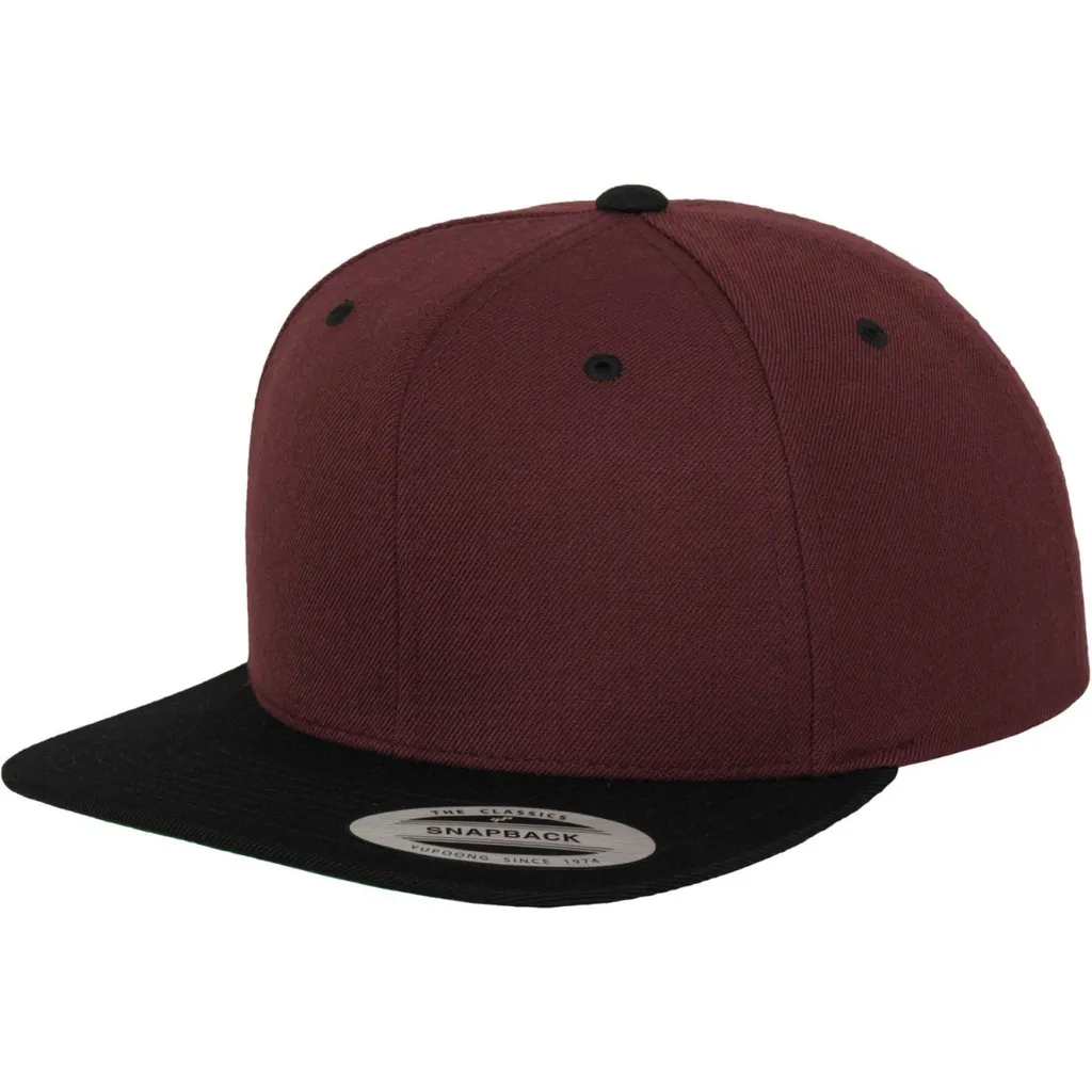 FLEXFIT 6089MT Cappellino Classico Bicolore - Marrone/Nero Premium