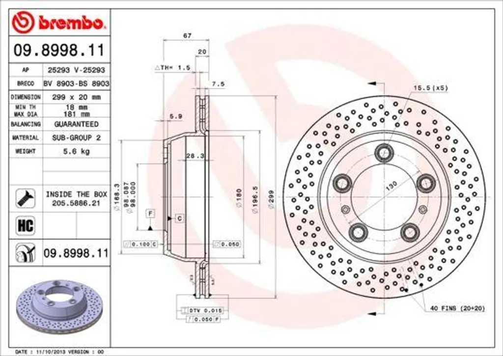 Éliminez les vibrations au freinage sur Porsche avec le disque Brembo