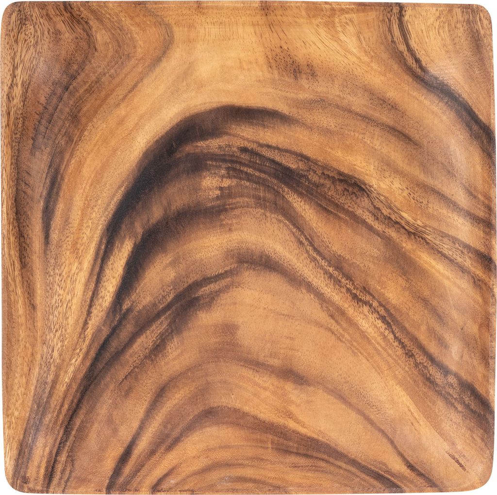 Holzschale Akazie quadratisch 30cm Holz Schale Obstschale Aufbewahrung