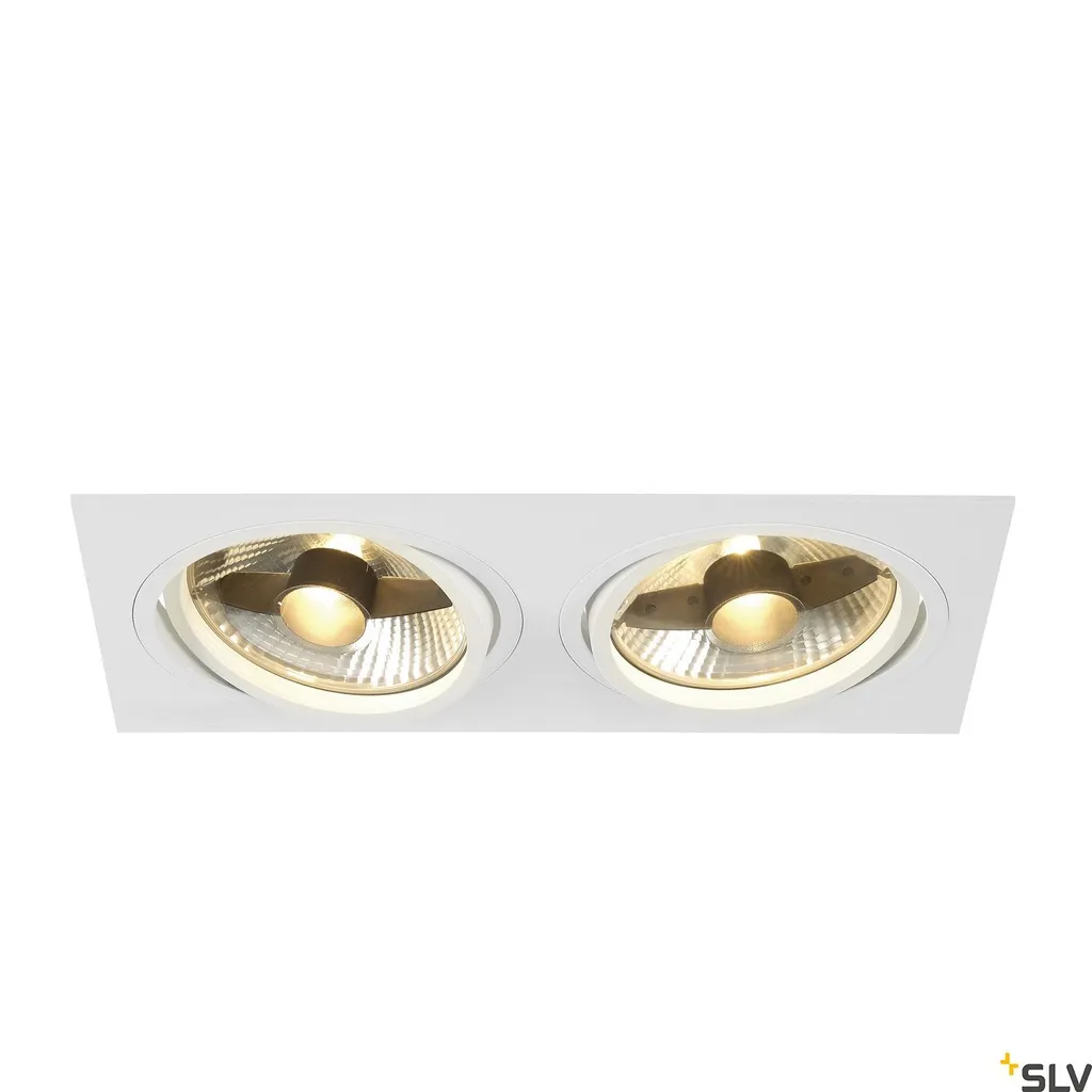 Luminaire Encastrable New Tria 300 ES111 Blanc pour Plafond Bas GU10