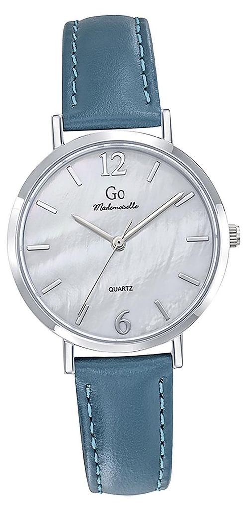 Girl Only GO Damen Armbanduhr Mademoiselle Quarz-Uhr Leder blau D2UGO699648