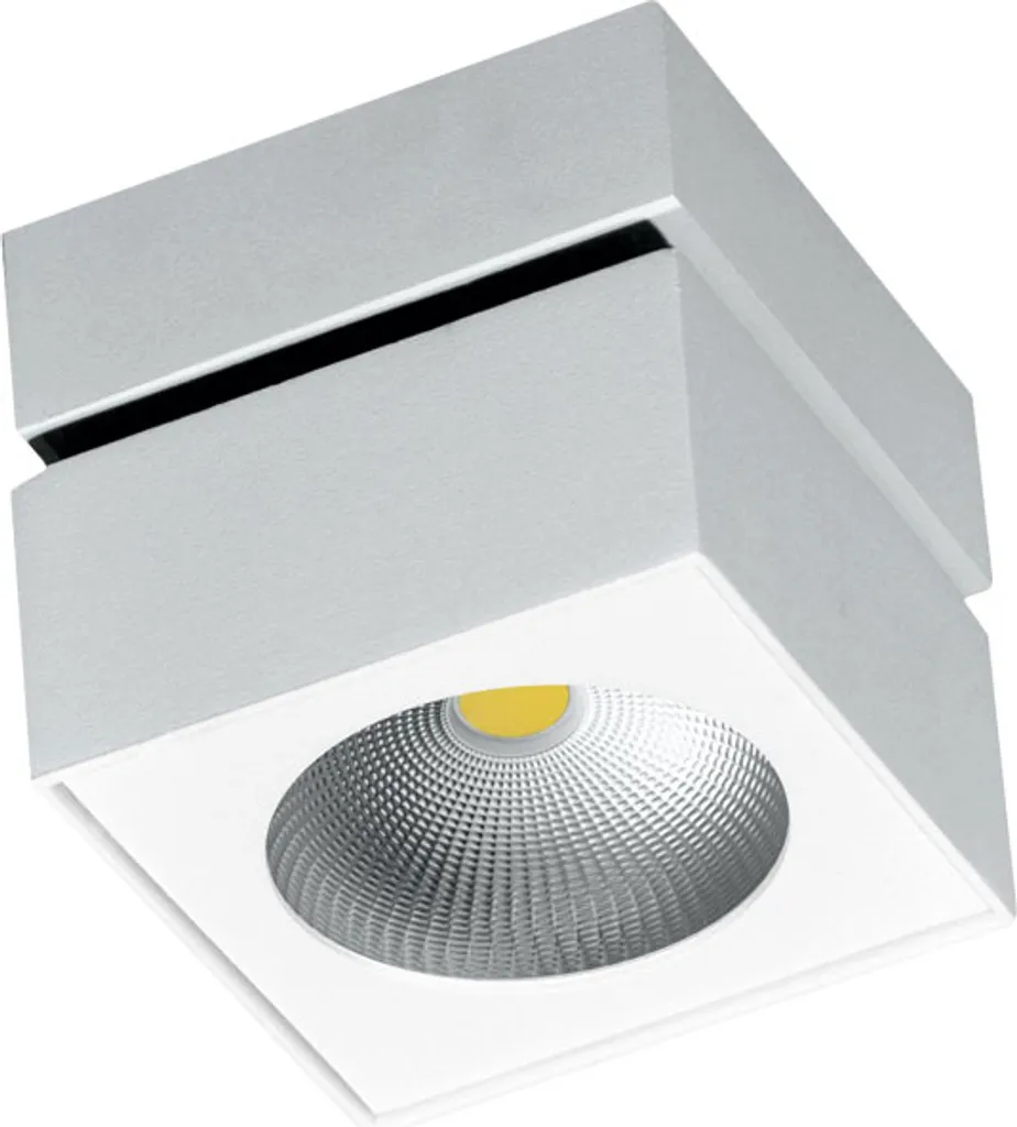 Applique Rubyc Tricolore da 14w a led orientabile quadrata bianca - 4