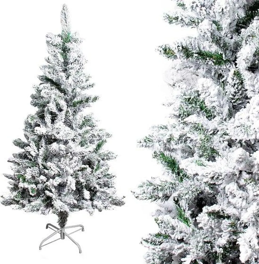 Sapin de Noël artificiel blanc 150 cm - Arbre de fête 328 branches
