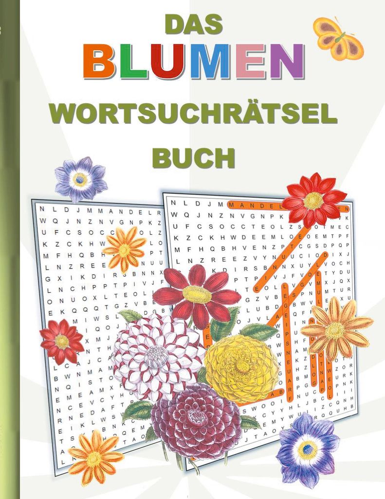 Das Blumen Wortsuchrätsel Buch Produktbild 
