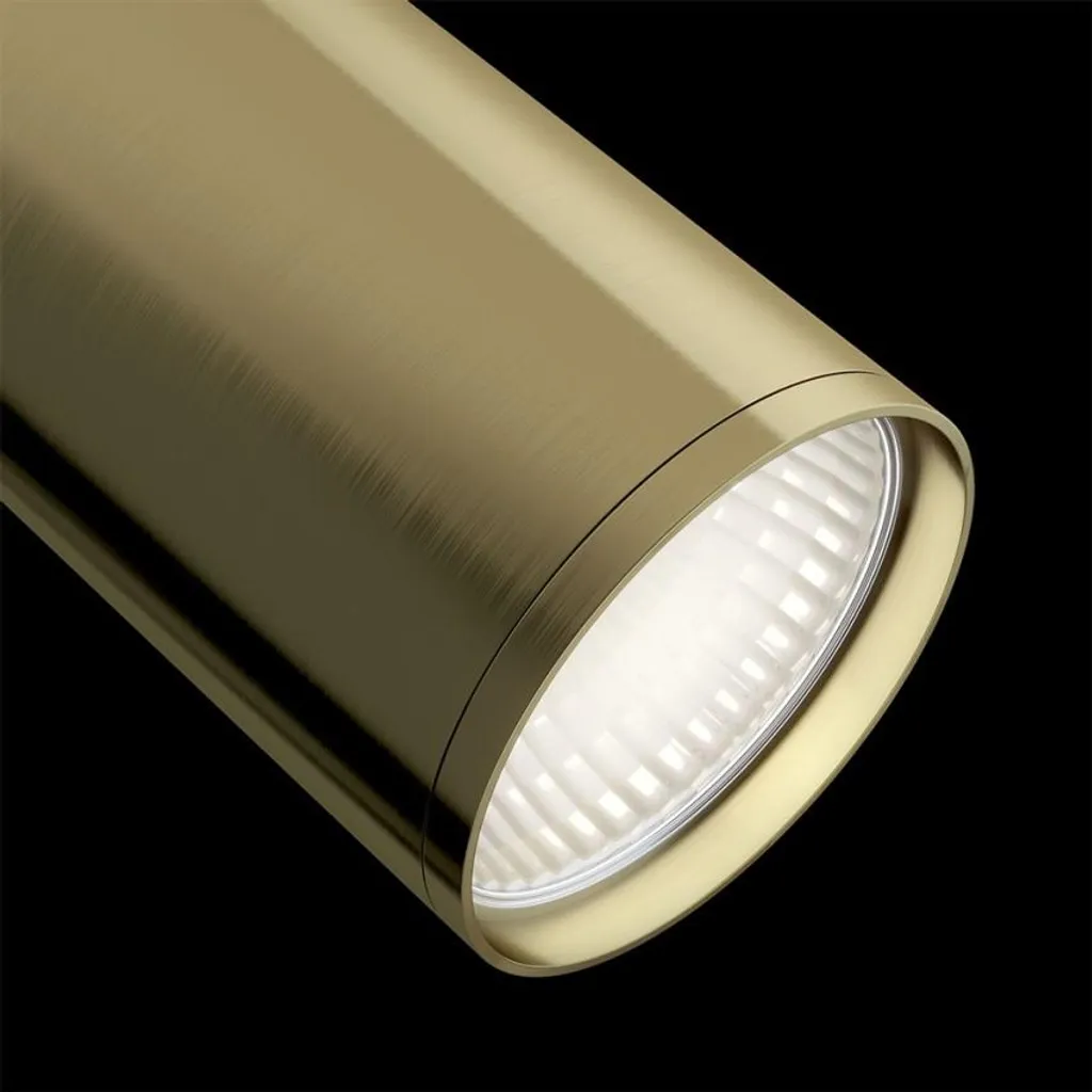 Plafoniera, alluminio, ottone, regolabile, D 5,2 cm - 6