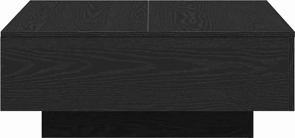 vidaXL Couchtisch Schwarz Eichen-Optik 80 x 80 x 31 cm