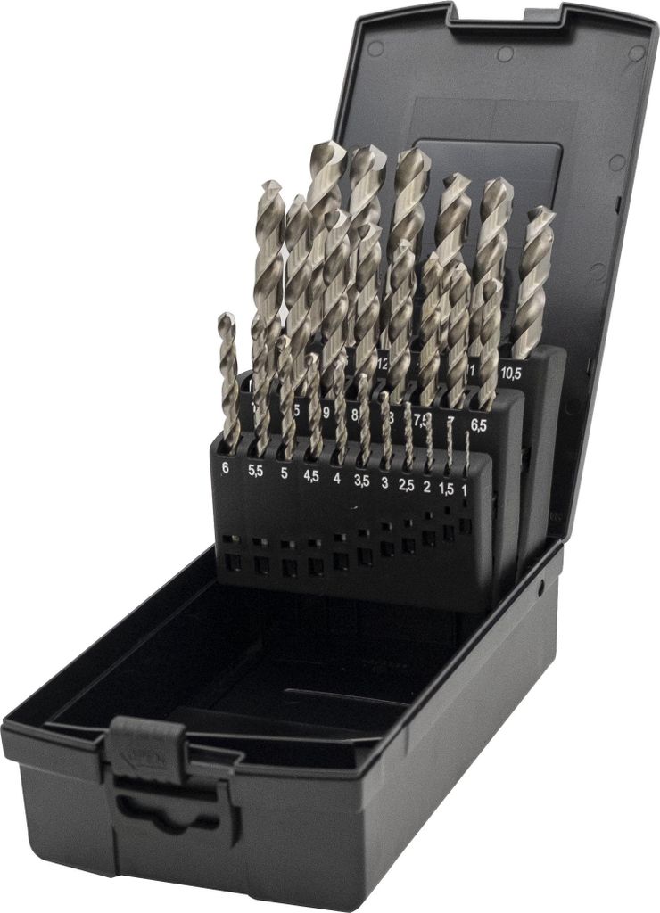PTG HSS-Co Spiralbohrer 338 VA,GK 25-tg.KU-Kassette