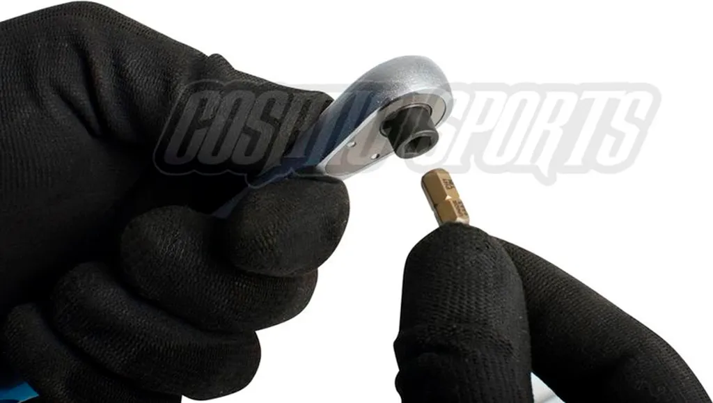 Cliquet réversible 1/4 pouce Unior 6,3mm avec manche ergonomique