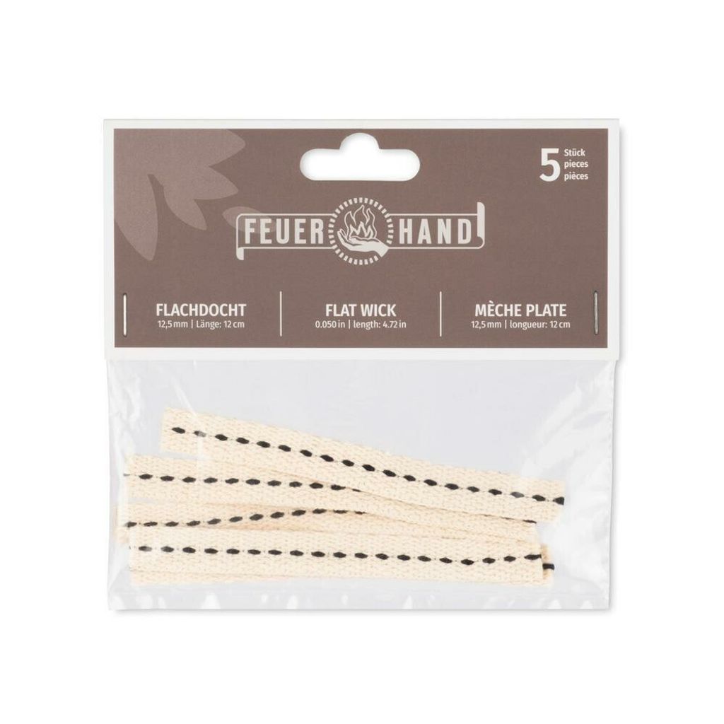Feuerhand Flachdocht 12,5Mm (5 Stk) Zdjęcie produktu 