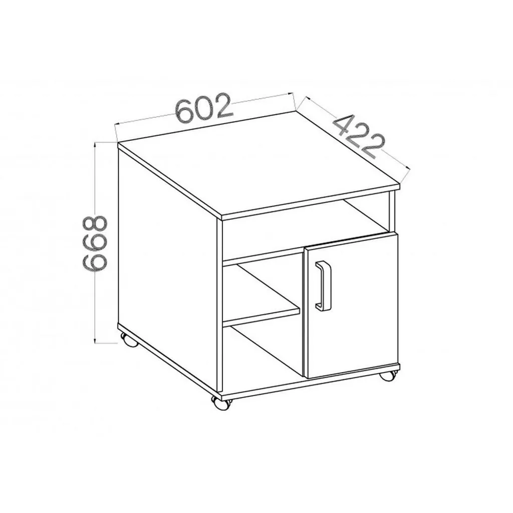 Aménager son espace de travail avec le caisson MABAKA chêne artisan - 2