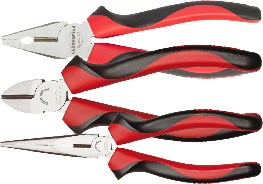 Jeu de 3 pinces multi-usages GEDORE red en acier forgé haute qualité