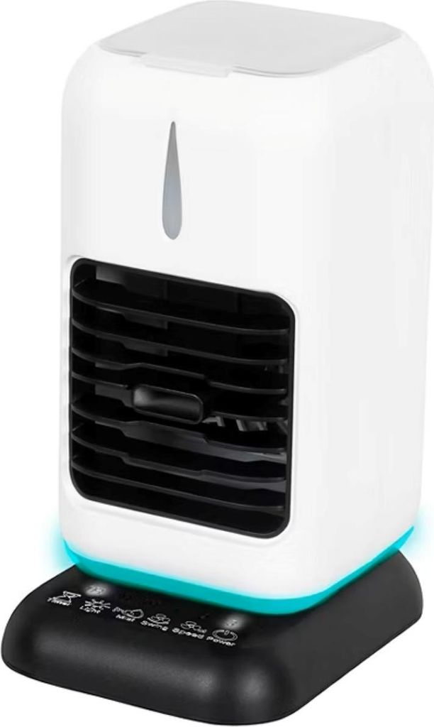 Ambiano Mini Luftkühler mit LED, Timer, 3 Stufen & 450ml Tank