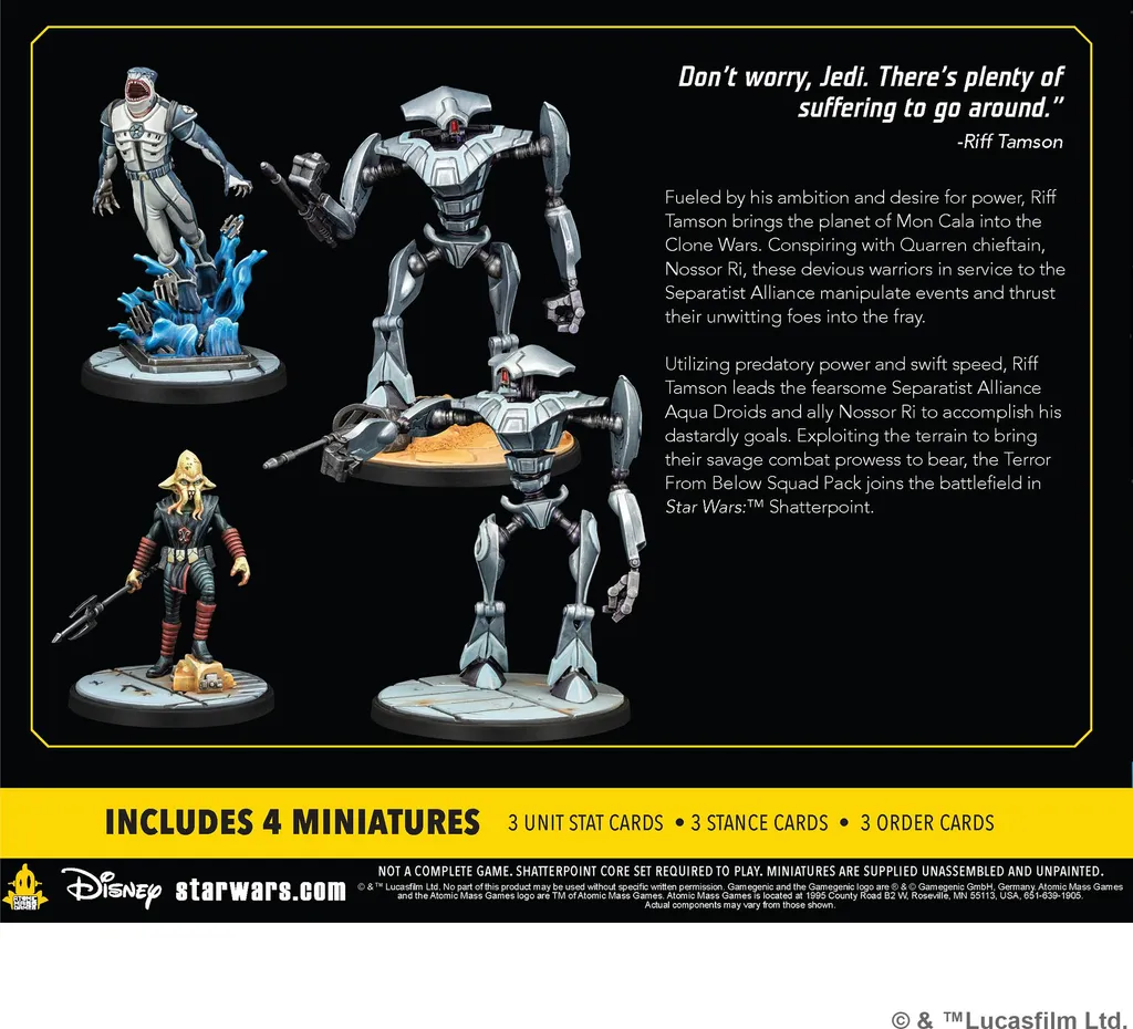 Extension Jeu de Figurines Star Wars Shatterpoint : Terror From Below Set