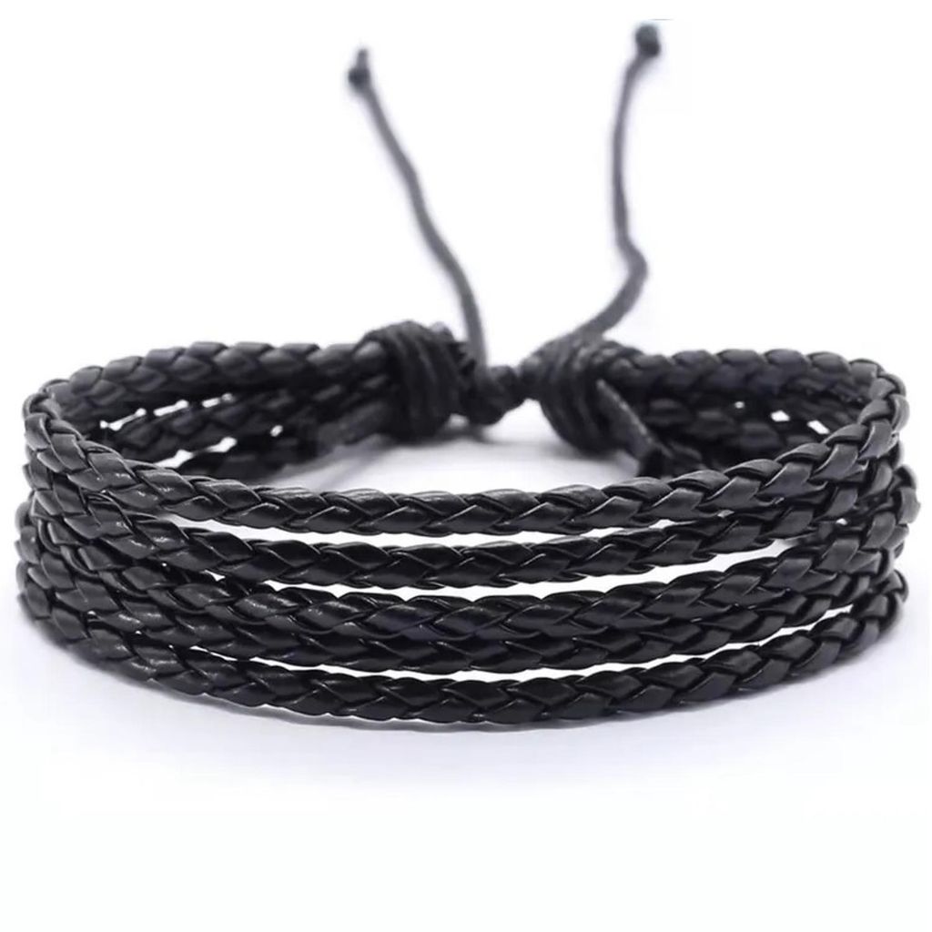 Náramok RU-33233 - Elegantný Čierny Pánsky Náramok KP33233 Obrázok produktu 