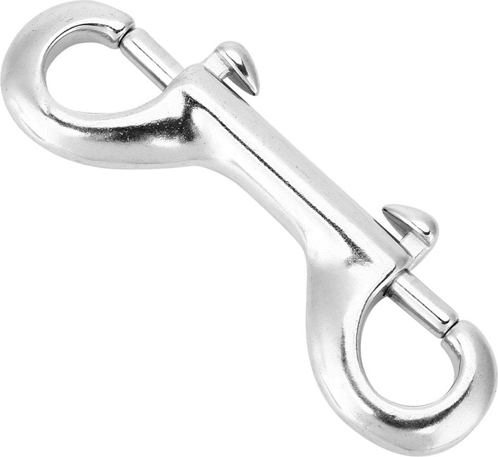 Tauchhaken, Tauchclip, doppelendiger Haken, doppelendiger Karabinerhaken, Tauchhaken aus Edelstahl
