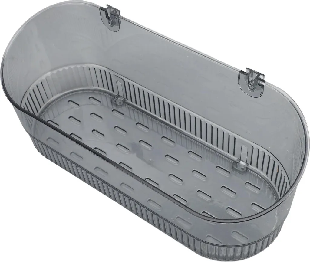 Tablette de douche transparente à drainage efficace pour articles de soin