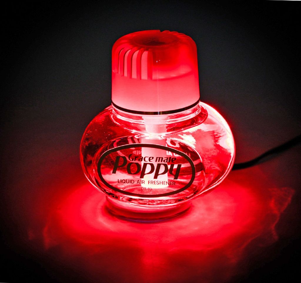 Original Poppy Lufterfrischer mit roter LED