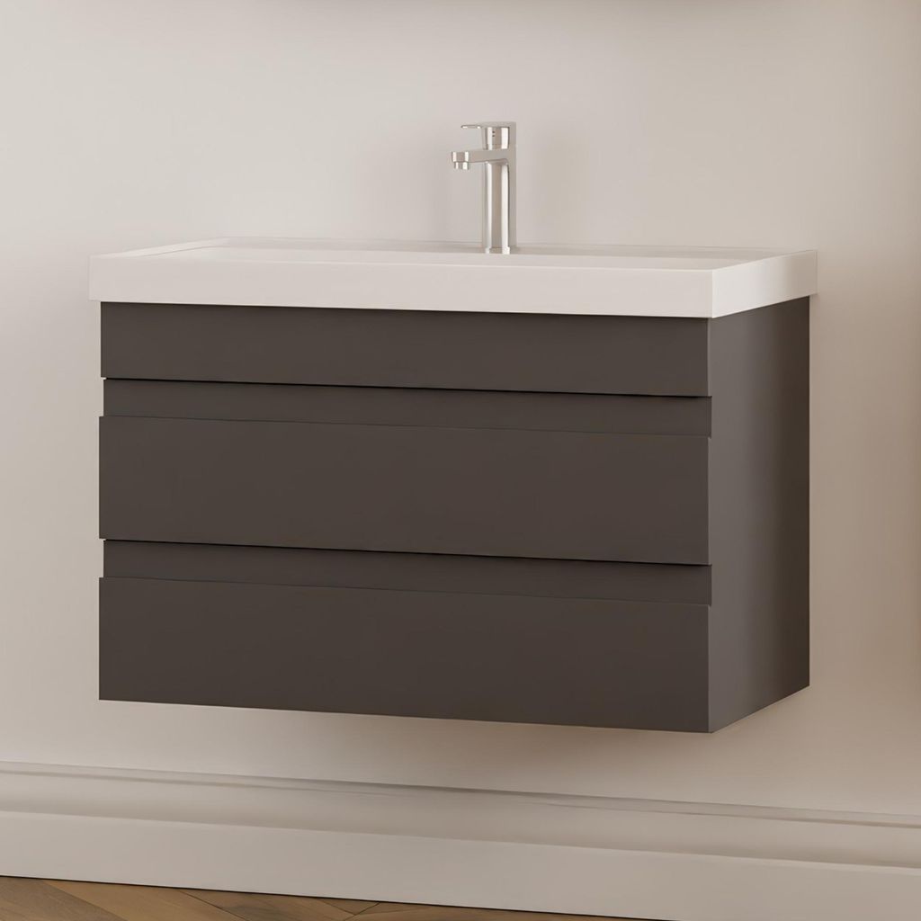 Waschtisch Set Lara | Waschbecken mit Unterschrank 80 cm | Produktbild 