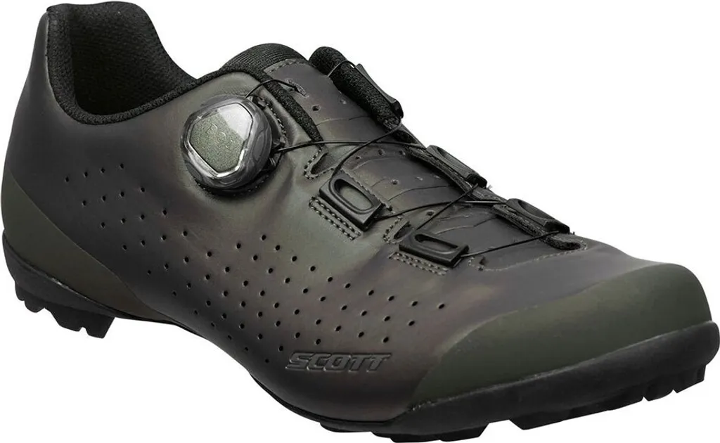 Chaussures de vélo Gravel Scott Pro Marron Métallisé et Noir en Taille 43