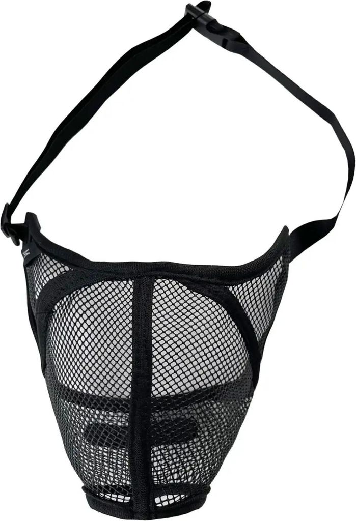 INF Schwarzer Polyester Maulkorb für Hunde - Beiß-, Bell- und Kauschutz XL