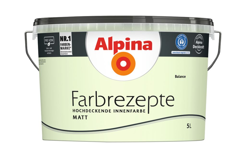 Alpina Farbrezepte Wandfarbe balance 5 L Produktbild 