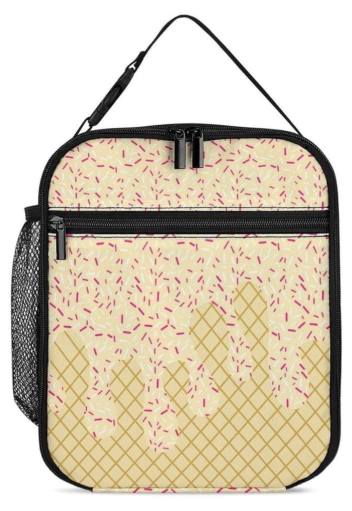 Isolierte Lunchbox-Tasche mit verstärktem Griff, großem Fassungsvermögen, dreilagigem Design, wasserdicht und leicht
