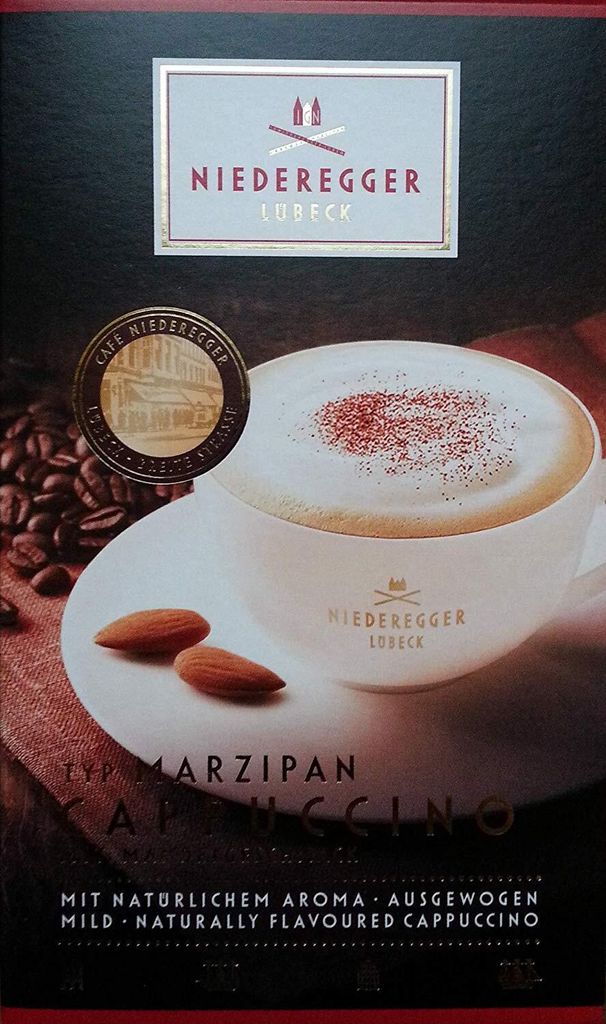 Niederegger pâte d'amande goût cappuccino 10 sachets 220g Image du produit 