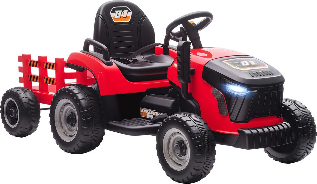 AIYAPLAY Elektrischer Kinder Traktor 3-Gang mit Anhänger, 2 Produktbild 
