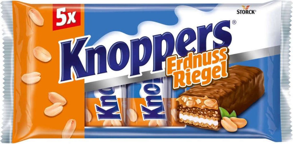 Knoppers Riegel Erdnuss5ST200g Produktbild 