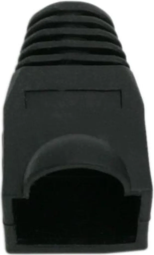 100x Copriconnettori RJ45 Nero Snagless per Cat5/Cat6 - Protezione Cavi
